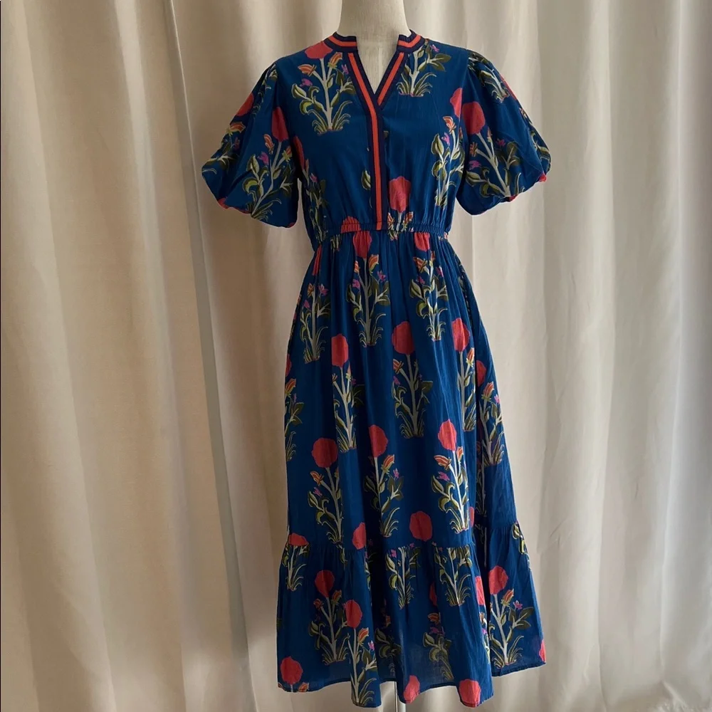 NWT THML brand cotton midi dress size XS - Picture 1 of 11